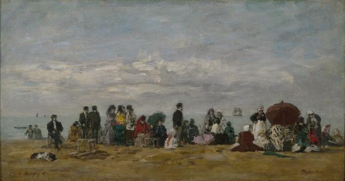 Eugene Boudin Beach at Trouville China oil painting art